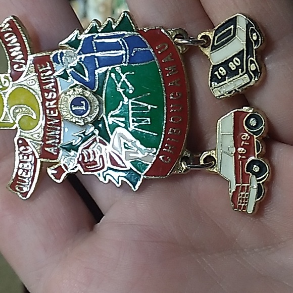 Rare Vintage Lions Club Pins, Hunting, Moose, 1978/79, Cars, 1980, Quebec - Picture 3 of 8